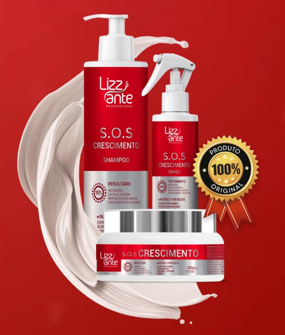 Kit SOS Crescimento Capilar Funciona Vale a Pena É Bom Lizz Ante é Confiável
