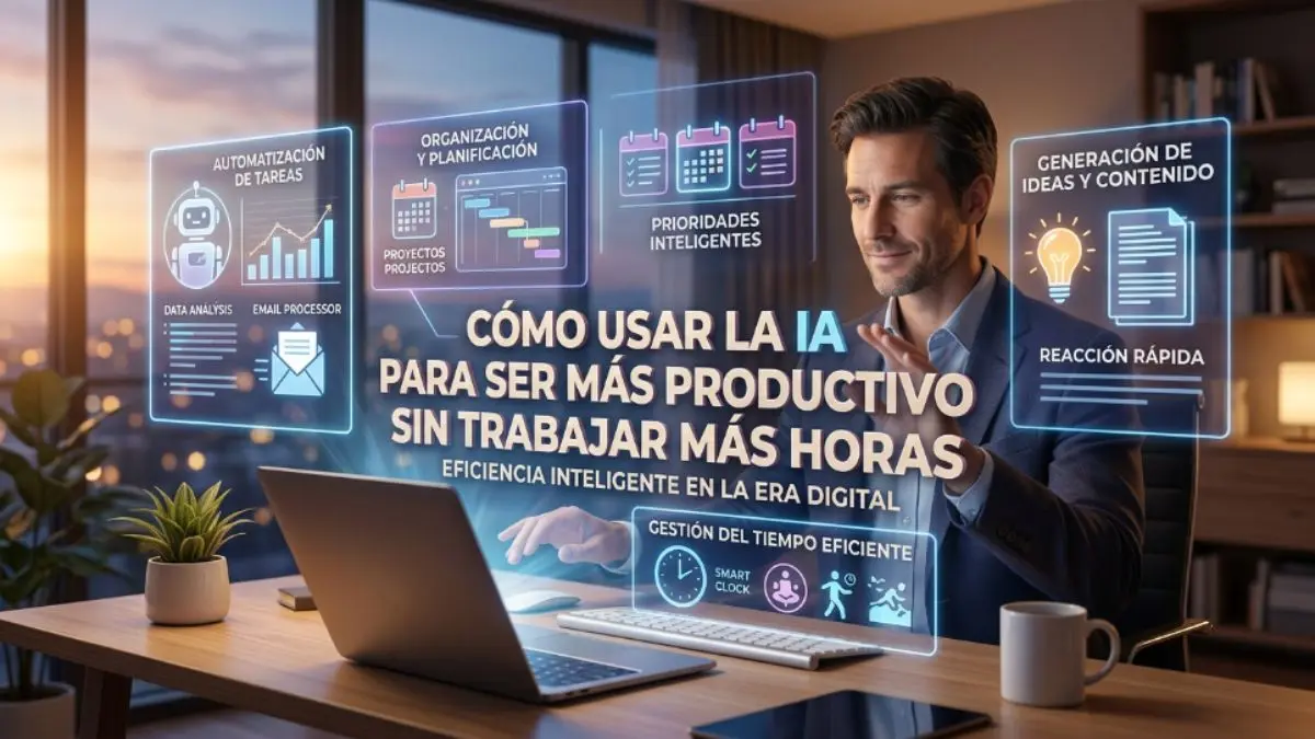 Cómo usar la IA para ser más productivo sin trabajar más horas