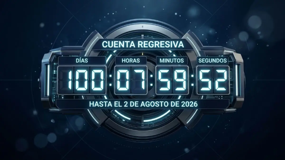 Cuenta regresiva hacia el 2 de agosto de 2026 fecha clave de la regulación de inteligencia artificial europea