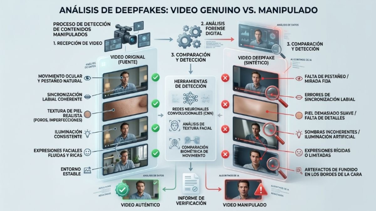 deepfake detection AI analysis process 2026